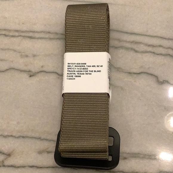 US Army Accessories Nwt Dlats Tan 499 Rigger Belt Nsn 841516309498